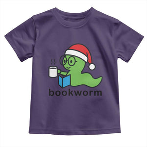 Bookworm Christmas Toddler T Shirt Reading Book Lover TS14 Purple Print Your Wear