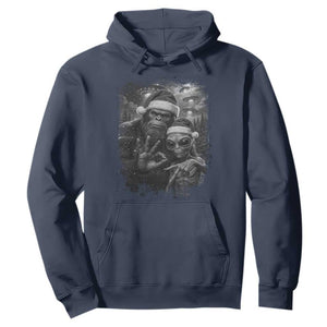 67 Six Seven Bigfoot Christmas Hoodie Sasquatch Ailen Selfie UFO Meme TS14 Navy Print Your Wear
