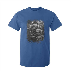 67 Six Seven Bigfoot Christmas T Shirt For Kid Sasquatch Ailen Selfie UFO Meme TS14 Royal Blue Print Your Wear