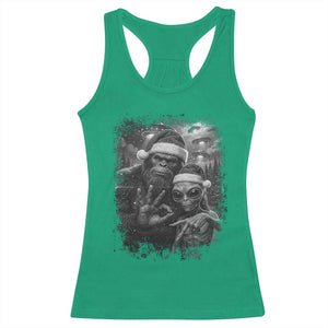 67 Six Seven Bigfoot Christmas Racerback Tank Top Sasquatch Ailen Selfie UFO Meme TS14 Irish Green Print Your Wear