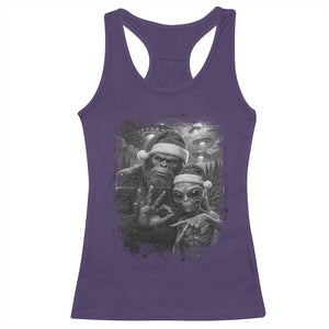 67 Six Seven Bigfoot Christmas Racerback Tank Top Sasquatch Ailen Selfie UFO Meme TS14 Purple Print Your Wear