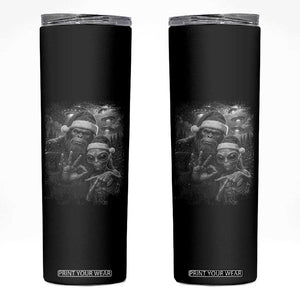 67 Six Seven Bigfoot Christmas Skinny Tumbler Sasquatch Ailen Selfie UFO Meme TS14 Black Print Your Wear