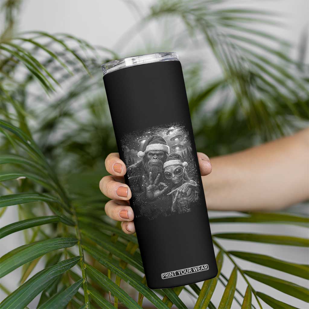 67 Six Seven Bigfoot Christmas Skinny Tumbler Sasquatch Ailen Selfie UFO Meme TS14 Print Your Wear