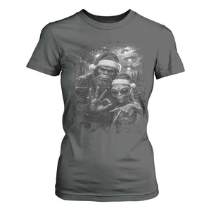 67 Six Seven Bigfoot Christmas T Shirt For Women Sasquatch Ailen Selfie UFO Meme TS14 Dark Heather Print Your Wear