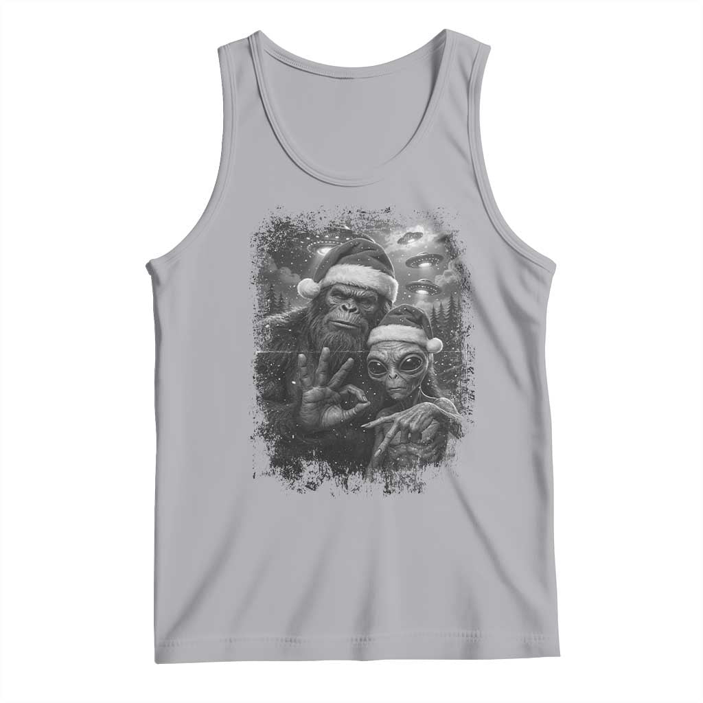 67 Six Seven Bigfoot Christmas Tank Top Sasquatch Ailen Selfie UFO Meme TS14 Athletic Heather Print Your Wear