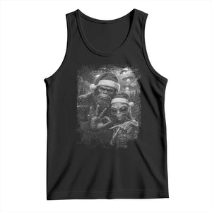 67 Six Seven Bigfoot Christmas Tank Top Sasquatch Ailen Selfie UFO Meme TS14 Black Print Your Wear
