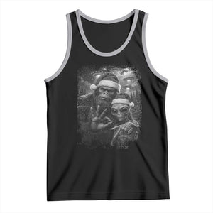 67 Six Seven Bigfoot Christmas Tank Top Sasquatch Ailen Selfie UFO Meme TS14 Black Athletic Heather Print Your Wear