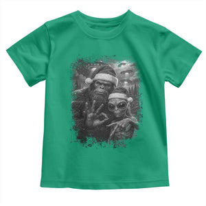 67 Six Seven Bigfoot Christmas Toddler T Shirt Sasquatch Ailen Selfie UFO Meme TS14 Irish Green Print Your Wear
