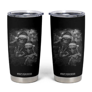 67 Six Seven Bigfoot Christmas Tumbler Cup Sasquatch Ailen Selfie UFO Meme TS14 Black Print Your Wear