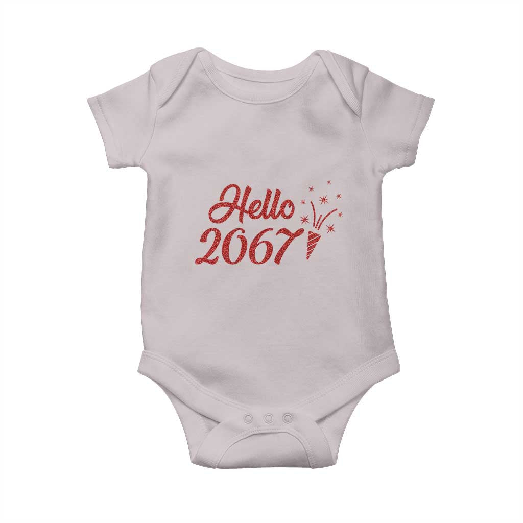 67 Six Seven Meme Baby Onesie New Year 2026 TS14 Ice Gray Print Your Wear