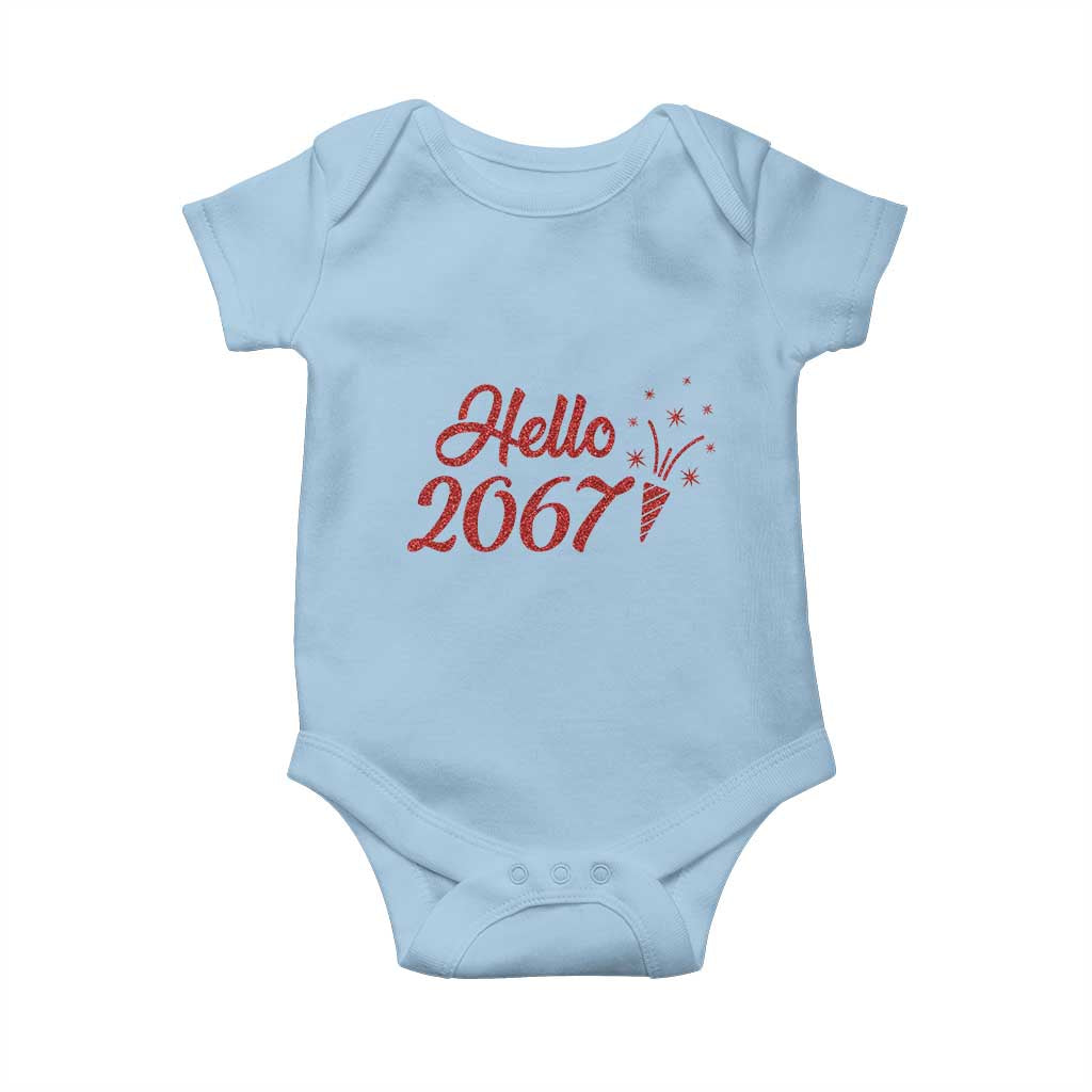 67 Six Seven Meme Baby Onesie New Year 2026 TS14 Light Blue Print Your Wear
