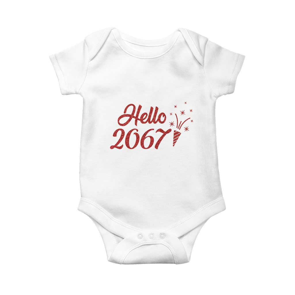 67 Six Seven Meme Baby Onesie New Year 2026 TS14 White Print Your Wear