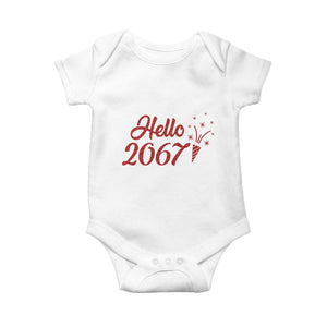 67 Six Seven Meme Baby Onesie New Year 2026 TS14 White Print Your Wear