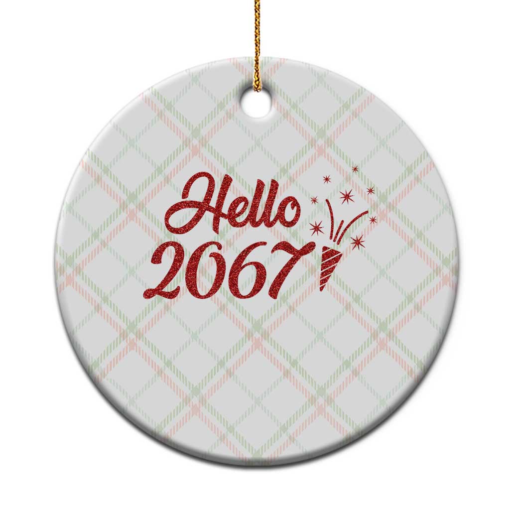 67 Six Seven Meme Ceramic Ornament New Year 2026 TS14 1pc Christmas Plaid Print Your Wear
