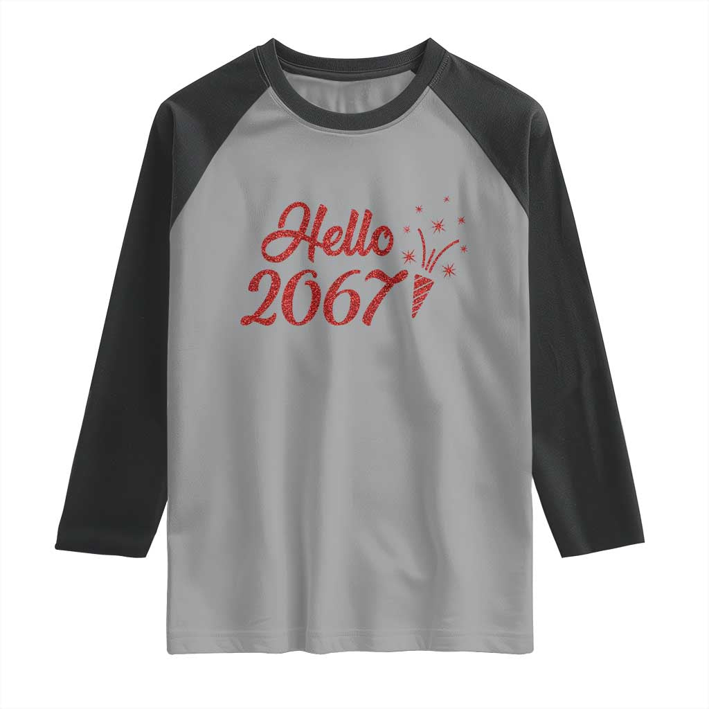67 Six Seven Meme Raglan Shirt New Year 2026 TS14 Sport Gray Black Print Your Wear