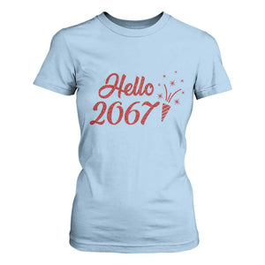 67 Six Seven Meme T Shirt For Women New Year 2026 TS14 Light Blue Print Your Wear