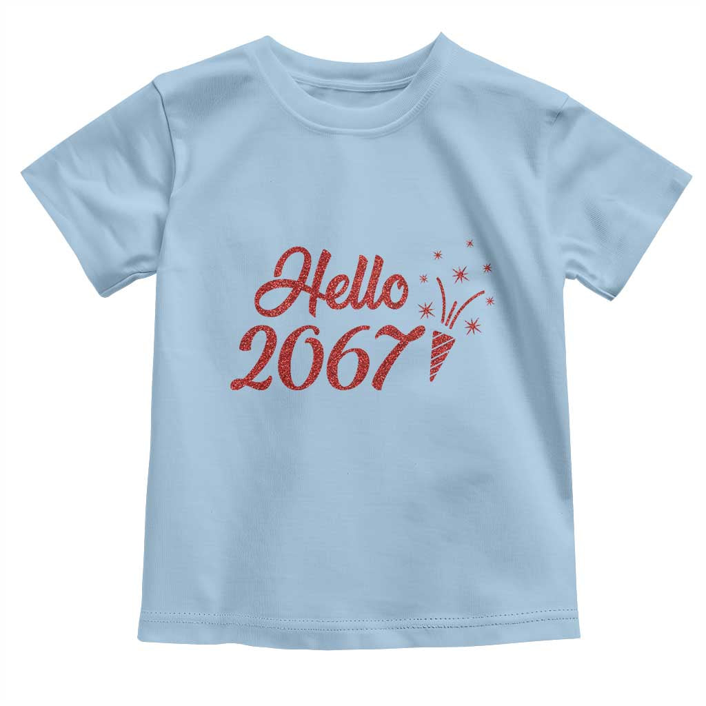 67 Six Seven Meme Toddler T Shirt New Year 2026 TS14 Light Blue Print Your Wear