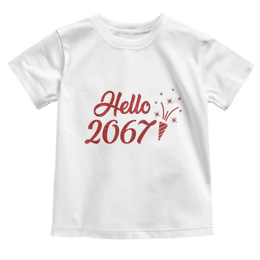 67 Six Seven Meme Toddler T Shirt New Year 2026 TS14 White Print Your Wear