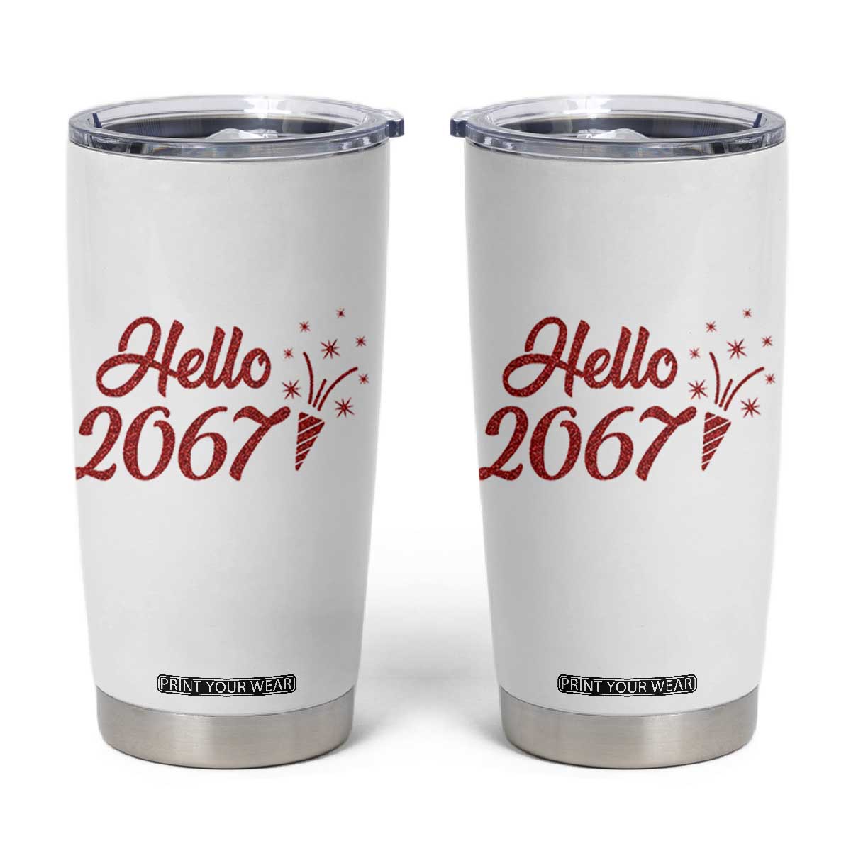 67 Six Seven Meme Tumbler Cup New Year 2026 TS14 White Print Your Wear