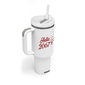 67 Six Seven Meme Tumbler With Handle New Year 2026 TS14 Print Your Wear