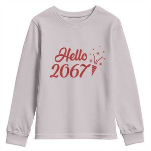 67 Six Seven Meme Youth Sweatshirt New Year 2026 TS14 Ice Gray Print Your Wear