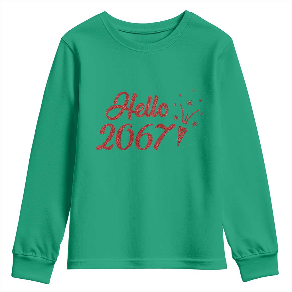 67 Six Seven Meme Youth Sweatshirt New Year 2026 TS14 Irish Green Print Your Wear