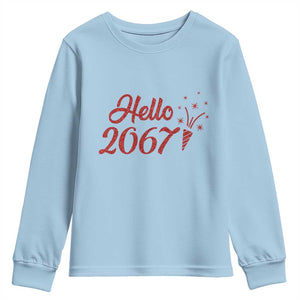 67 Six Seven Meme Youth Sweatshirt New Year 2026 TS14 Light Blue Print Your Wear