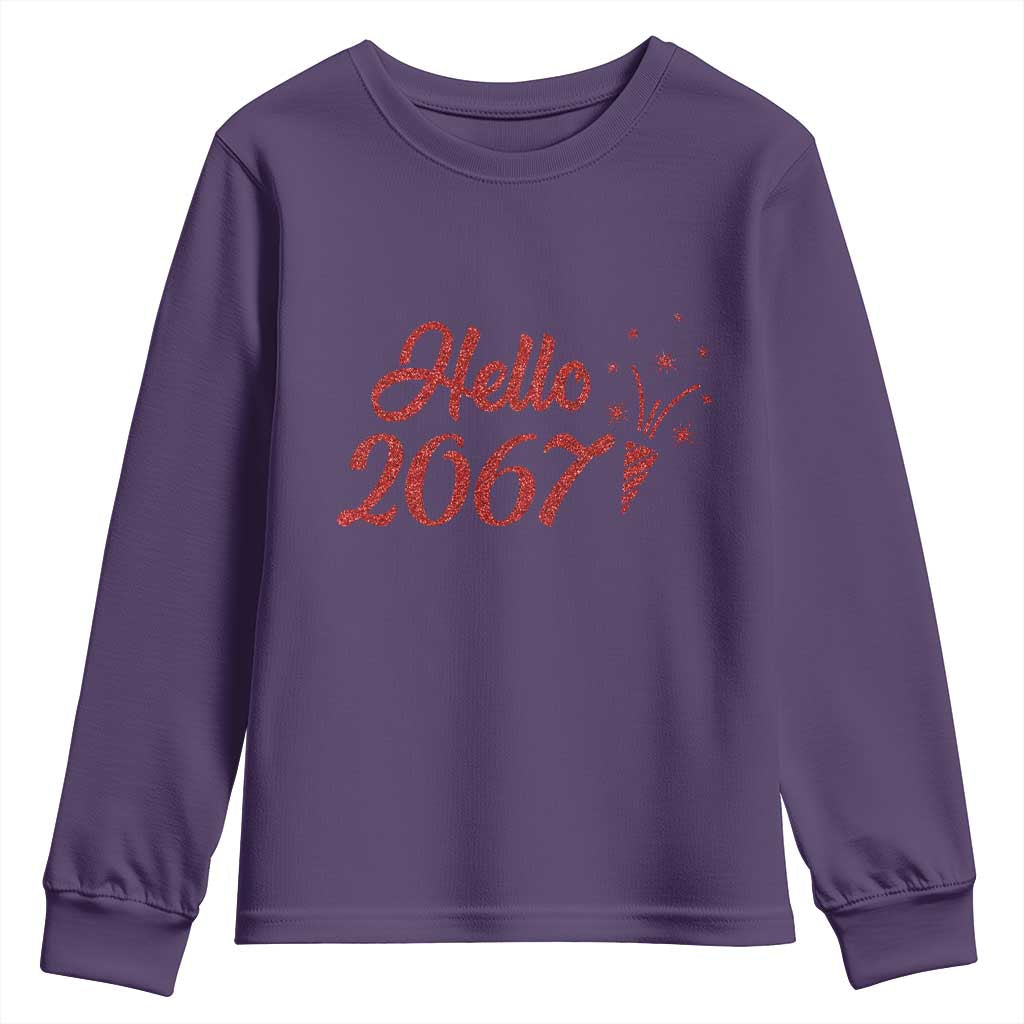 67 Six Seven Meme Youth Sweatshirt New Year 2026 TS14 Purple Print Your Wear