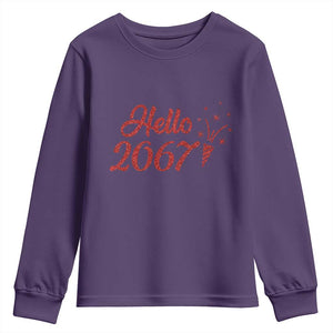 67 Six Seven Meme Youth Sweatshirt New Year 2026 TS14 Purple Print Your Wear