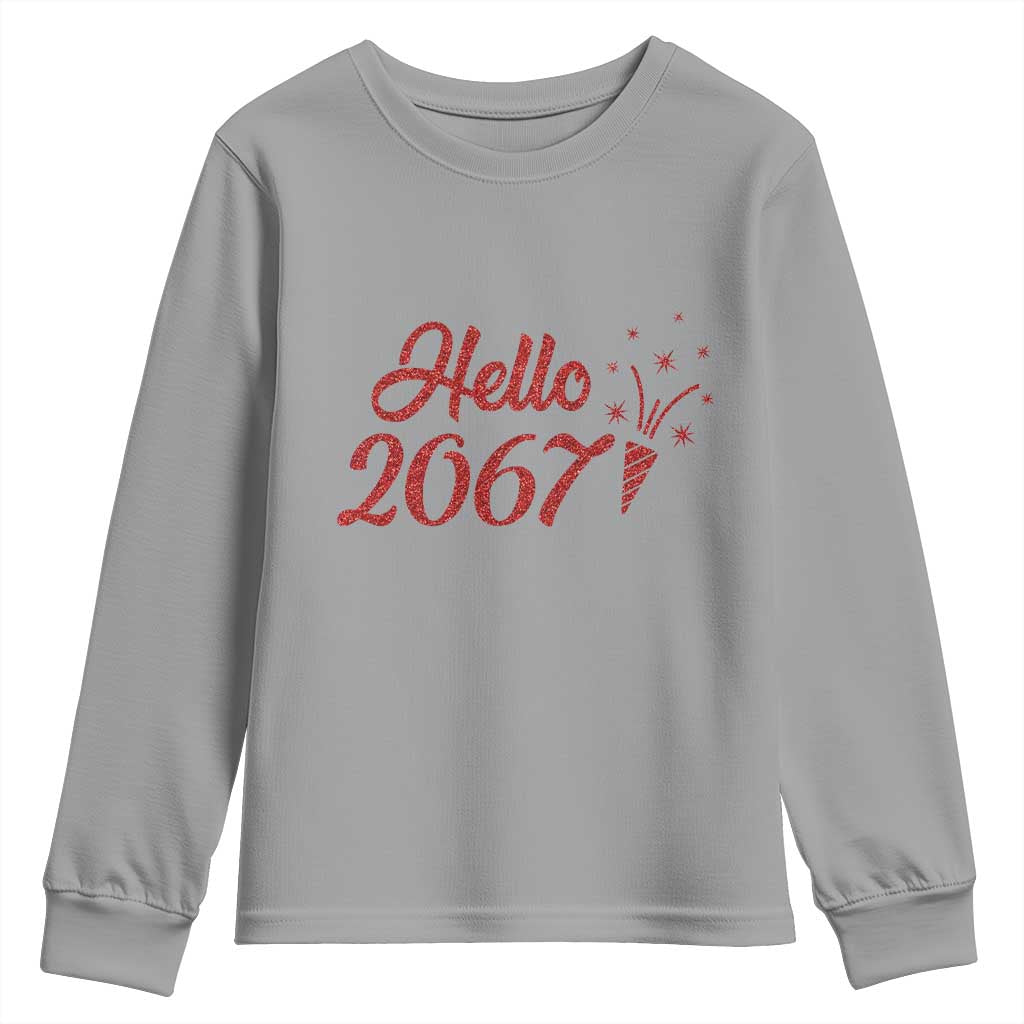 67 Six Seven Meme Youth Sweatshirt New Year 2026 TS14 Sport Gray Print Your Wear