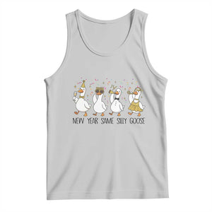 Silly Goose New Years 2026 Tank Top Cute Goose Party Holiday TS14 Ash Print Your Wear