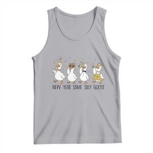 Silly Goose New Years 2026 Tank Top Cute Goose Party Holiday TS14 Athletic Heather Print Your Wear