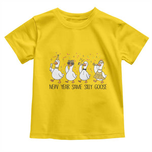 Silly Goose New Years 2026 Toddler T Shirt Cute Goose Party Holiday TS14 Daisy Print Your Wear