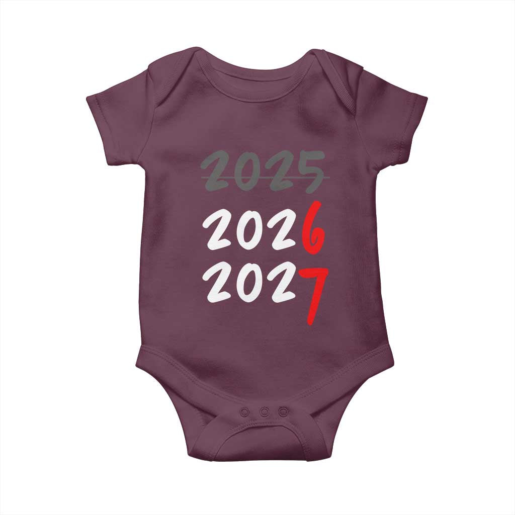 67 Six Seven Meme Baby Onesie New Year 2026 Gen Alpha Slang TS14 Maroon Print Your Wear