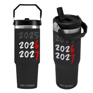 67 Six Seven Meme Flip Straw Tumbler New Year 2026 Gen Alpha Slang TS14 One Size: 30 oz Black Print Your Wear