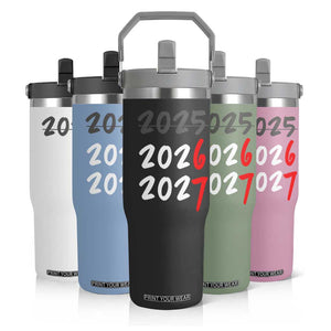 67 Six Seven Meme Flip Straw Tumbler New Year 2026 Gen Alpha Slang TS14 Print Your Wear