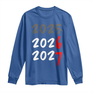 67 Six Seven Meme Long Sleeve Shirt New Year 2026 Gen Alpha Slang TS14 Royal Blue Print Your Wear