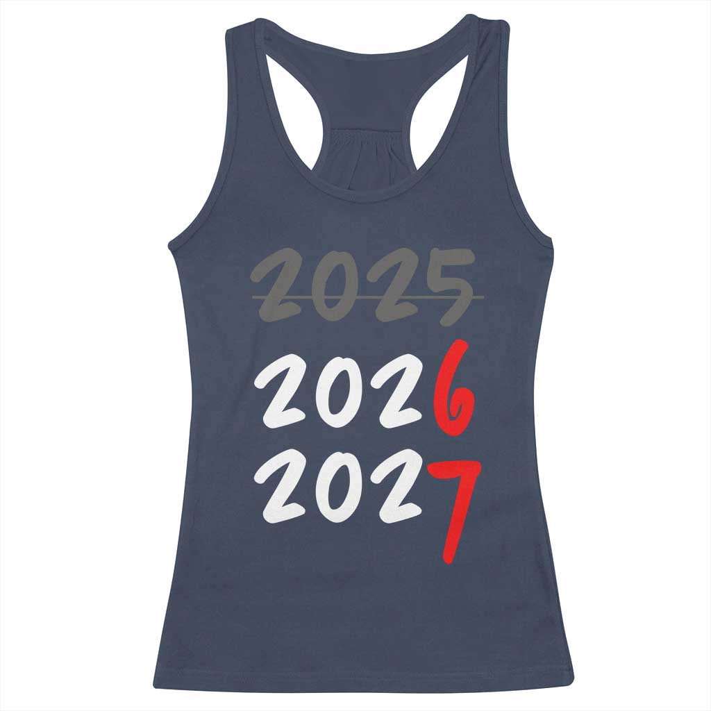 67 Six Seven Meme Racerback Tank Top New Year 2026 Gen Alpha Slang TS14 Navy Print Your Wear