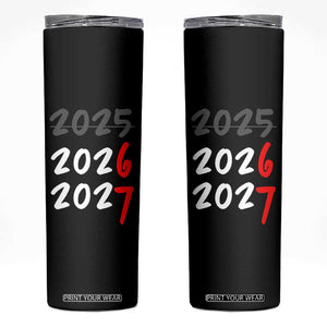 67 Six Seven Meme Skinny Tumbler New Year 2026 Gen Alpha Slang TS14 Black Print Your Wear