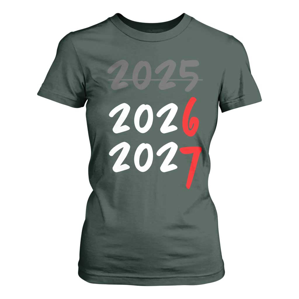 67 Six Seven Meme T Shirt For Women New Year 2026 Gen Alpha Slang TS14 Dark Forest Green Print Your Wear