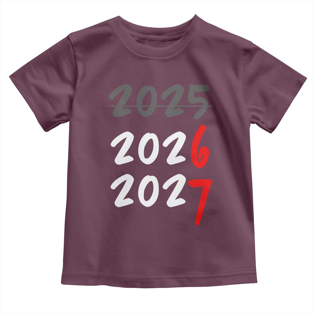 67 Six Seven Meme Toddler T Shirt New Year 2026 Gen Alpha Slang TS14 Maroon Print Your Wear