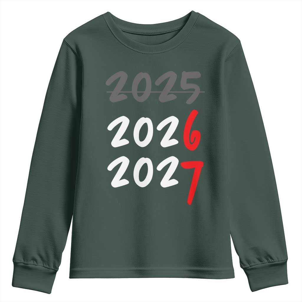 67 Six Seven Meme Youth Sweatshirt New Year 2026 Gen Alpha Slang TS14 Dark Forest Green Print Your Wear