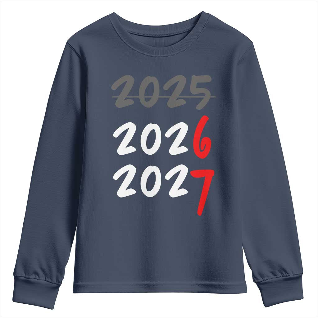67 Six Seven Meme Youth Sweatshirt New Year 2026 Gen Alpha Slang TS14 Navy Print Your Wear