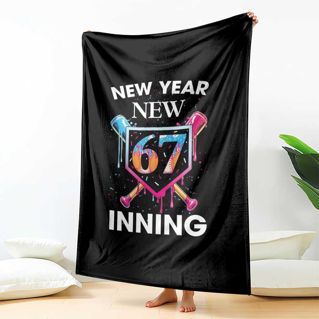 Funny Six Seven Meme Throw Blanket 67 Number Sports American Football Ice Cream Drip TS14 Print Your Wear