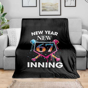 Funny Six Seven Meme Throw Blanket 67 Number Sports American Football Ice Cream Drip TS14 Print Your Wear