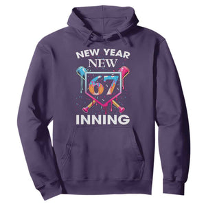 Funny Six Seven Meme Hoodie 67 Number Sports American Football Ice Cream Drip TS14 Purple Print Your Wear