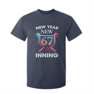 Funny Six Seven Meme T Shirt For Kid 67 Number Sports American Football Ice Cream Drip TS14 Navy Print Your Wear