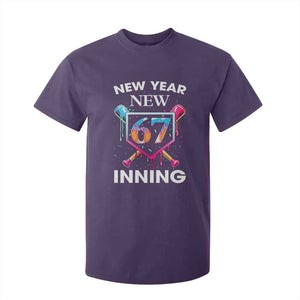 Funny Six Seven Meme T Shirt For Kid 67 Number Sports American Football Ice Cream Drip TS14 Purple Print Your Wear