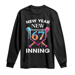 Funny Six Seven Meme Long Sleeve Shirt 67 Number Sports American Football Ice Cream Drip TS14 Black Print Your Wear