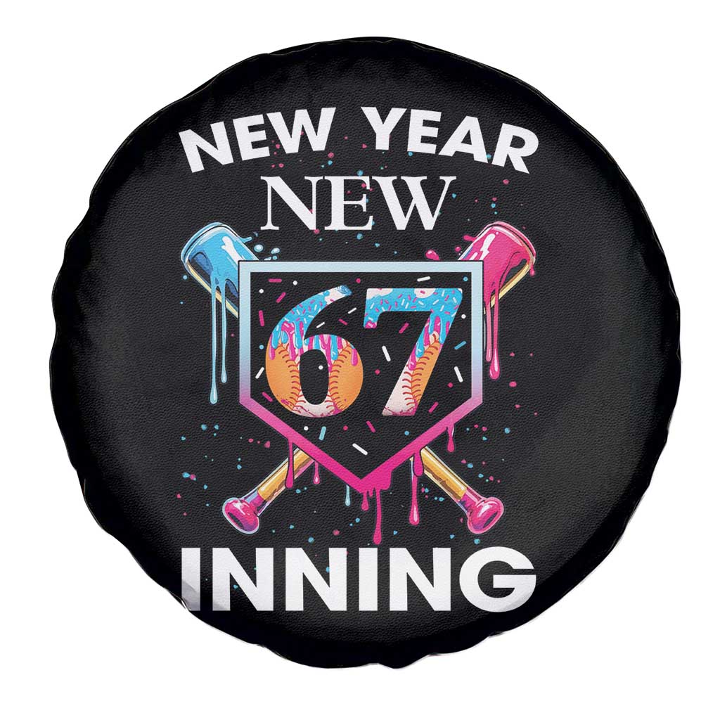 Funny Six Seven Meme Spare Tire Cover 67 Number Sports American Football Ice Cream Drip TS14 Print Your Wear